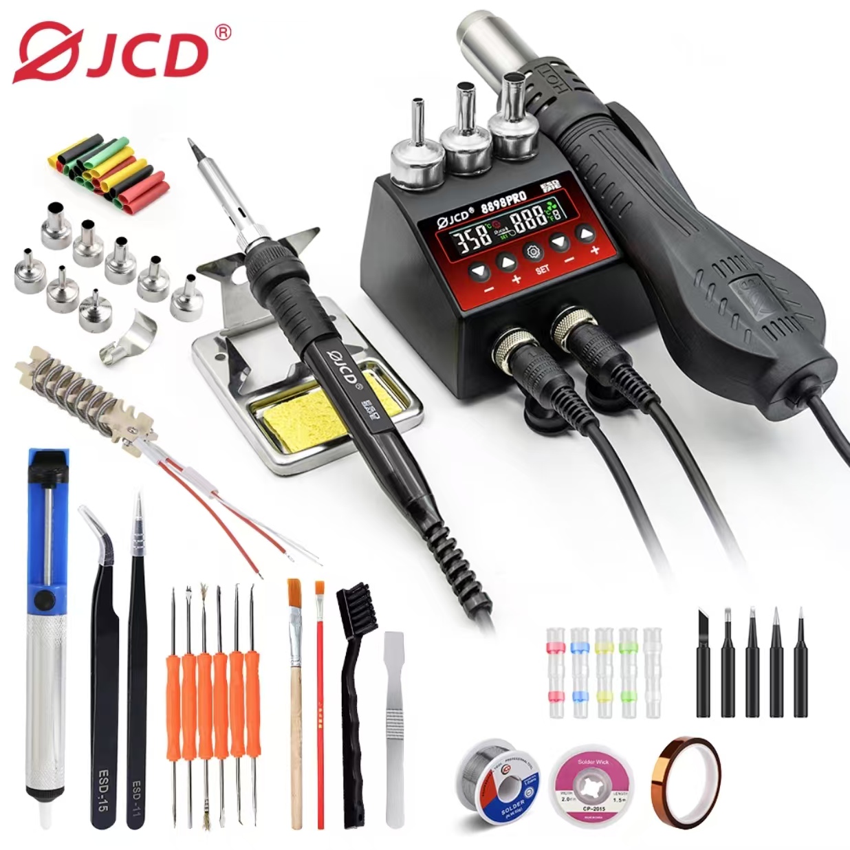 Smd Rework Station Hot Air Soldering 2 In 1 - 750W SMD Rework สถานีบัดกรี 2 in