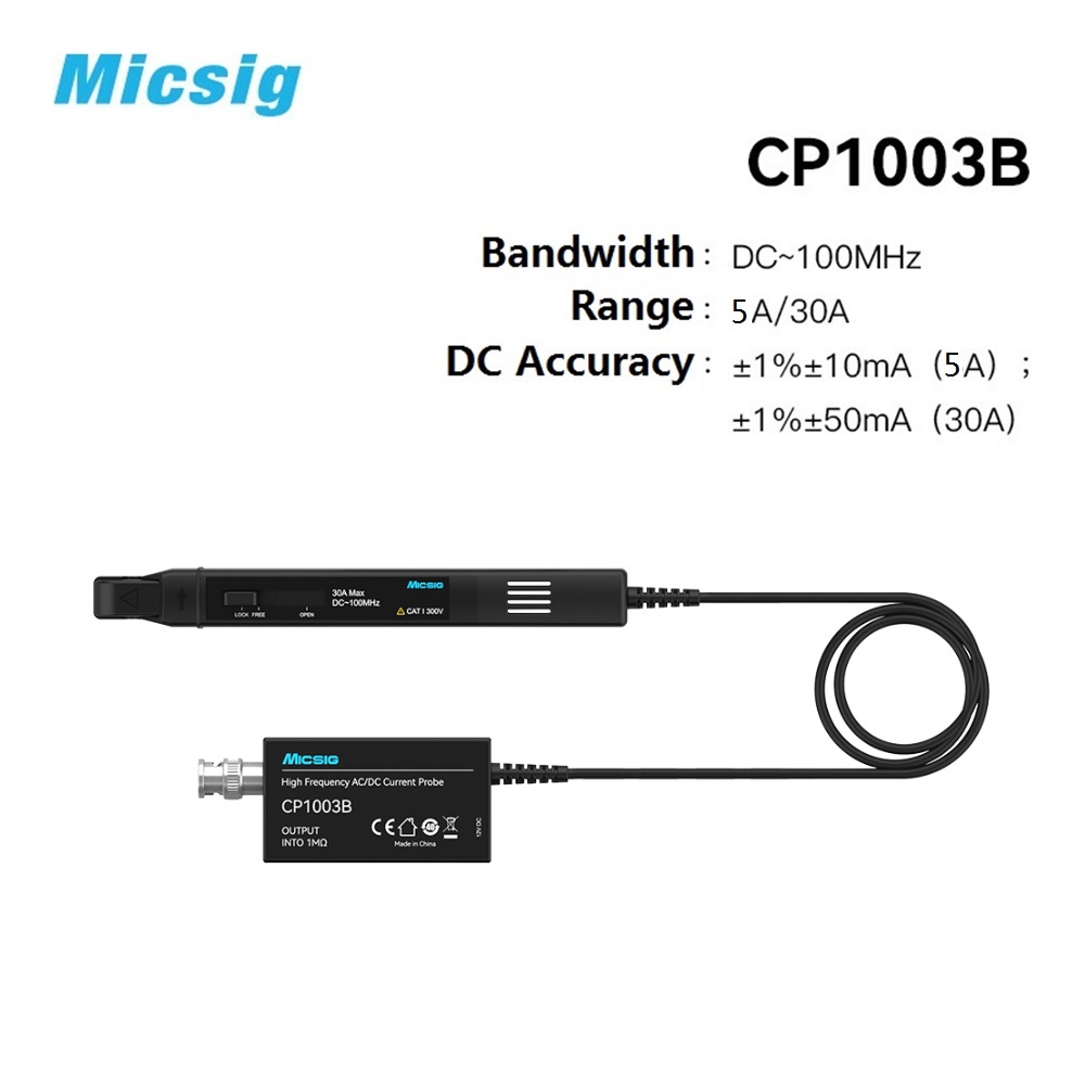 Current Probe Ac Dc 50Mhz Oscilloscope - หัววัดกระแสไฟฟ้า Micsig รุ่น CP1003B และ CP503B