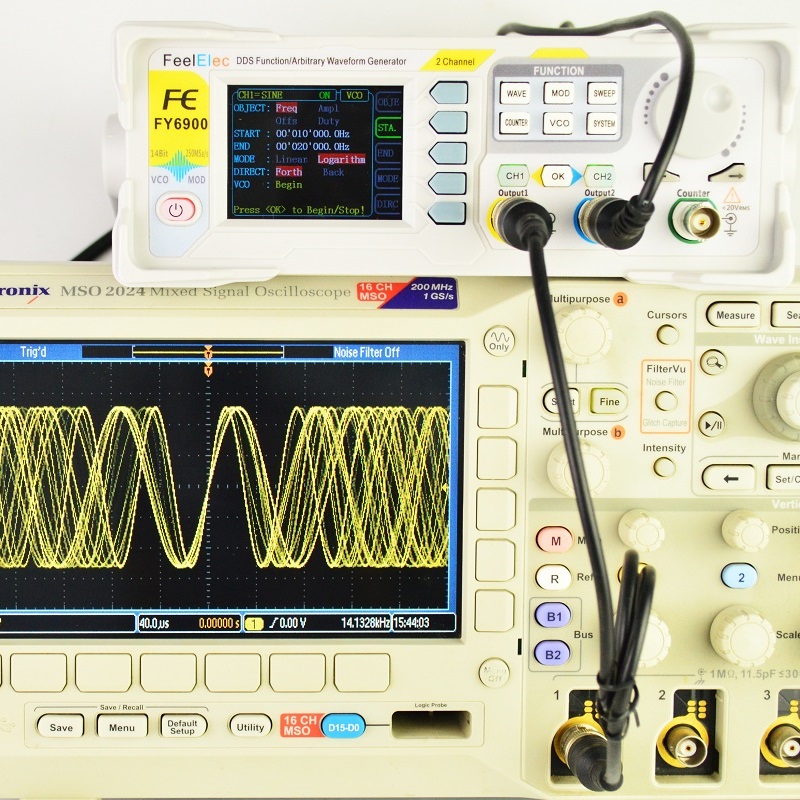 Feelelec FY6900 0-60MHz เครื่อ - Dual Channel Arbitrary Waveform Function Generator 60Mhz บทวิจารณ์และราคา