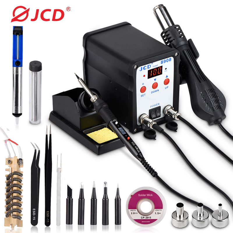 เครื่องเชื่อม jcd อุปกรณ์เชื่อ - Smd Rework Station Hot Air Soldering 2 In 1 บทวิจารณ์และราคา