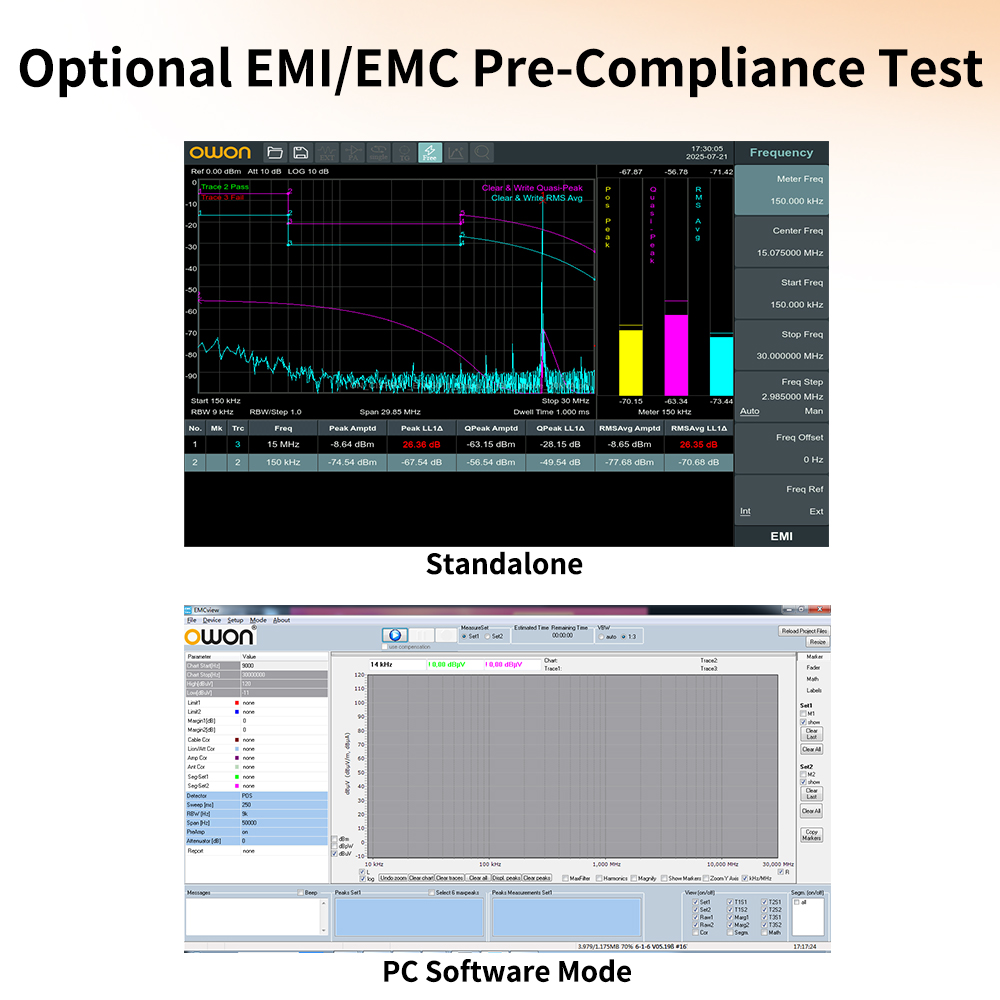 เครื่องวิเคราะห์สเปกตรัม OWON  - Spectrum Analyzer Tracking Generator 1.5Ghz บทวิจารณ์และราคา