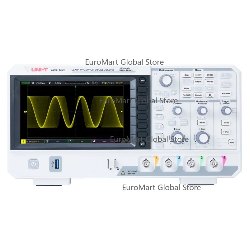 ออสซิลโลสโคปดิจิตอล UPO1104X 1 - Digital Storage Oscilloscope 4 Channel 100Mhz บทวิจารณ์และราคา